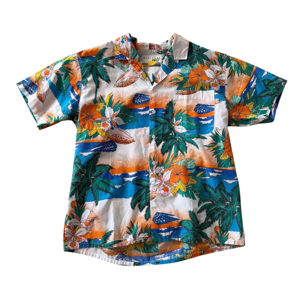 VINTAGE MANGO BAY ALOHA SHIRT SIZE: LARGE